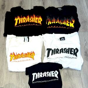 5 Authentic Thrasher T shirts